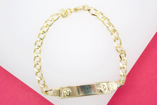 Gold Filled Bracelet With Screw Plate