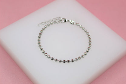 Textured Ball Chain Bracelet