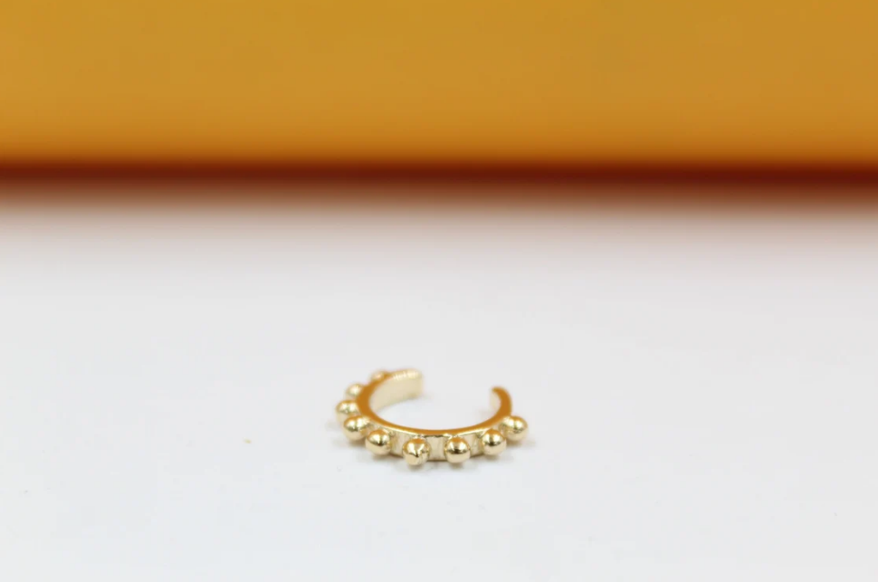 Beaded Solid Ear Cuffs