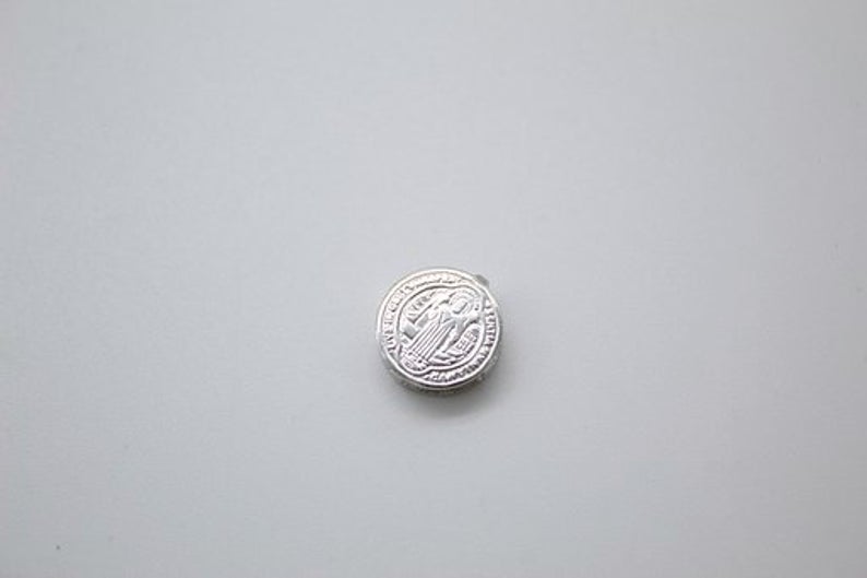 Gold Saint Benedict charm (A249)