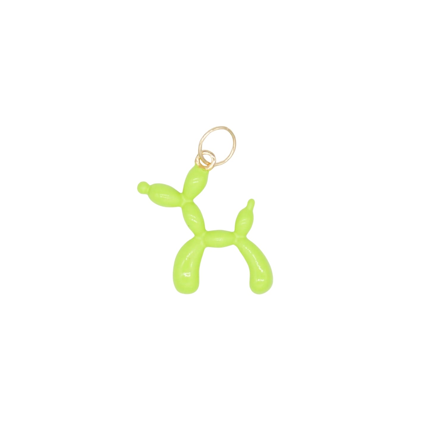 18k Gold Filled Enamel Dog Balloon Animal Pendant
