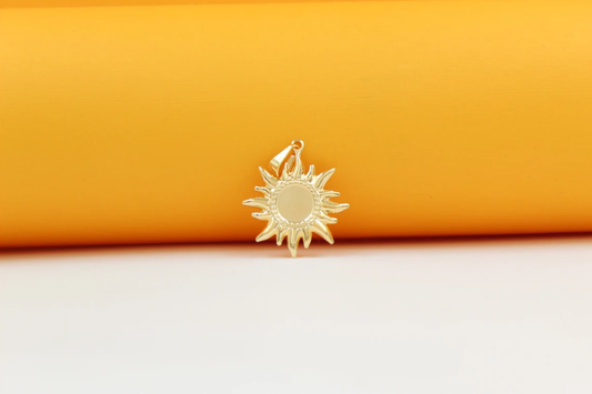 Dainty Celestial Sun Charm Pendant