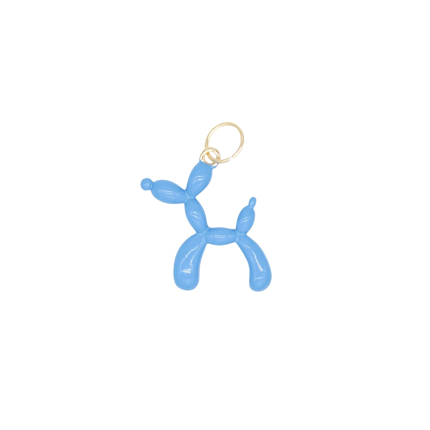 18k Gold Filled Enamel Dog Balloon Animal Pendant