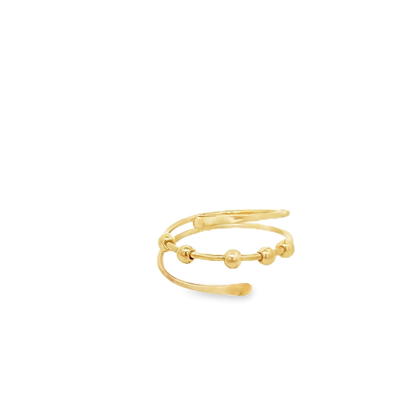 Thin Free Slide Bead Wrap Ring