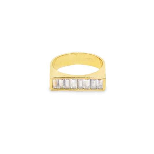 Baguette Bar Flat Ring