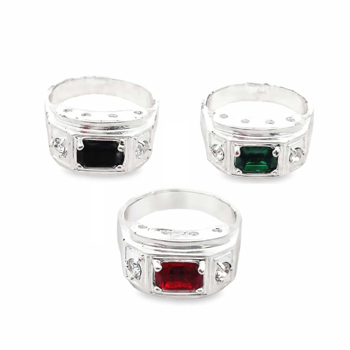 Readium Ring Rhodium Gemstone Designed Ring – Vyolett