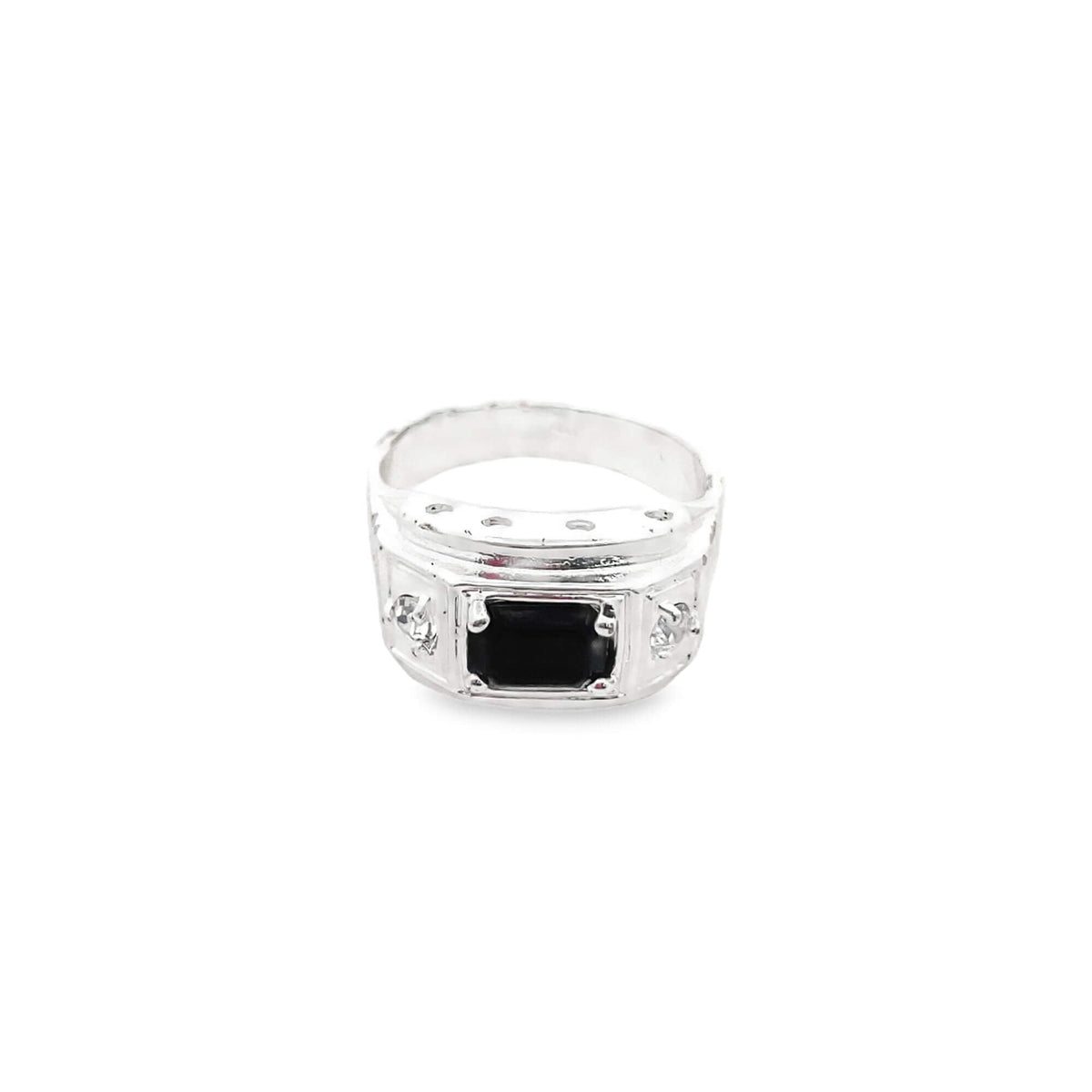 Readium Ring Rhodium Gemstone Designed Ring – Vyolett