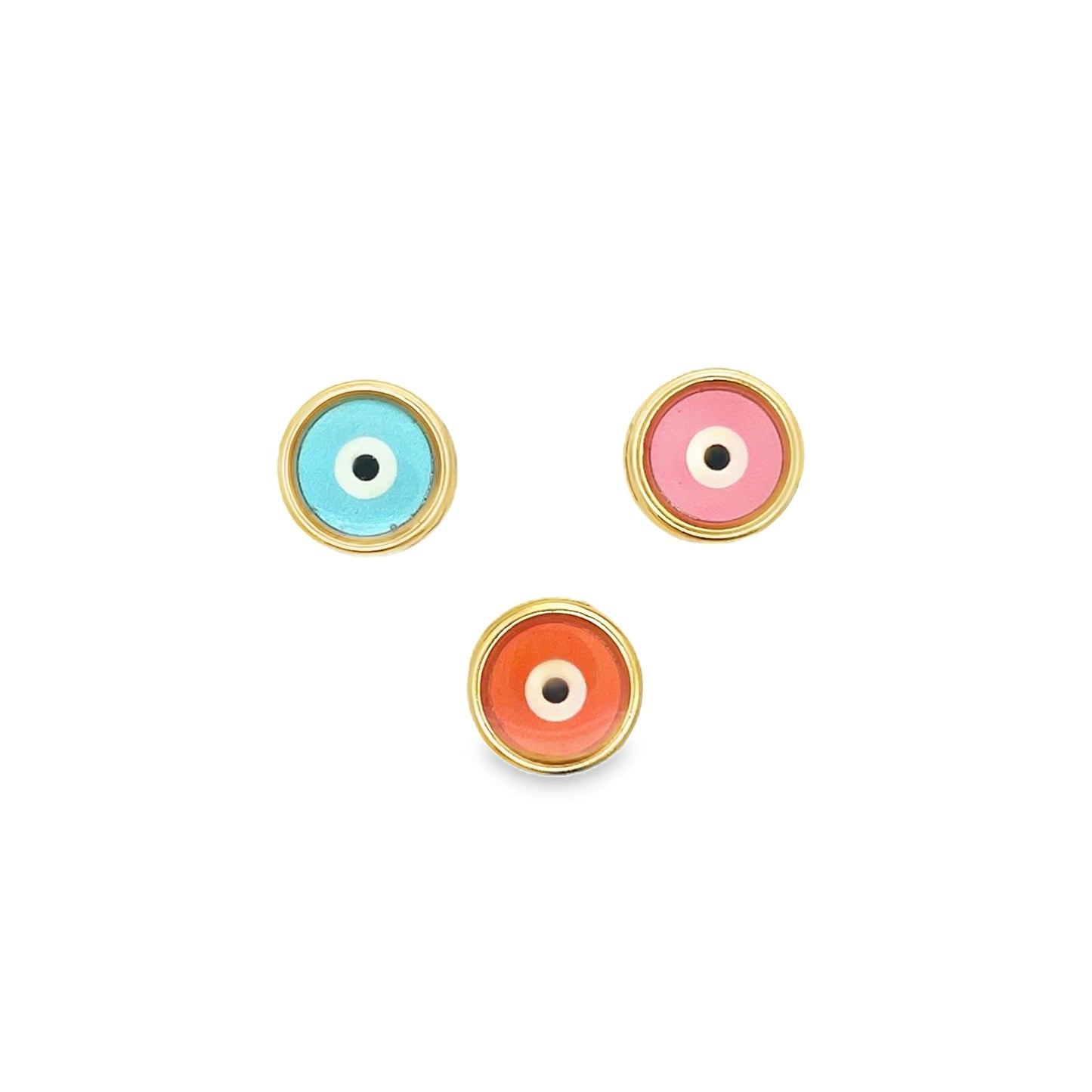 18K Gold Filled Evil Eye Slider Pendant