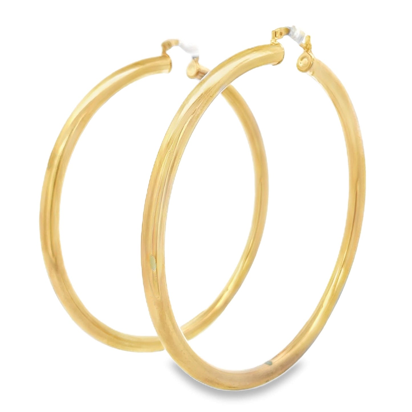 Large Latchback Plain Hoops