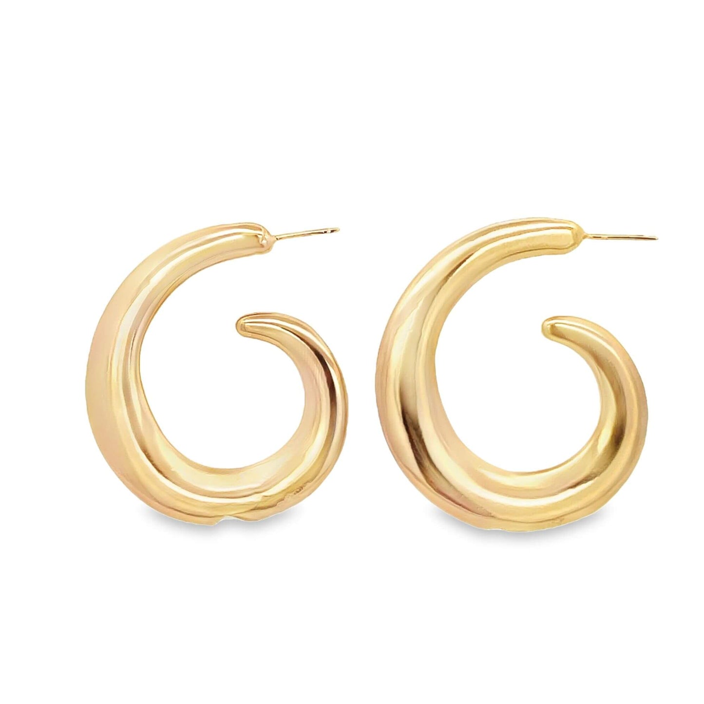 High End Exclusive Snail Semblanced Hoop Earrings