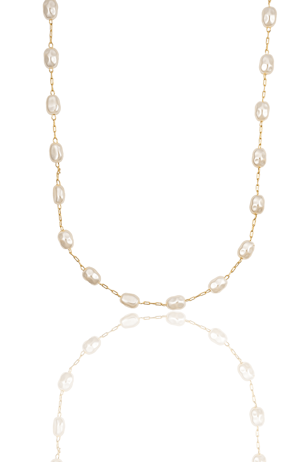 Oval Pearl Linked Bracelet