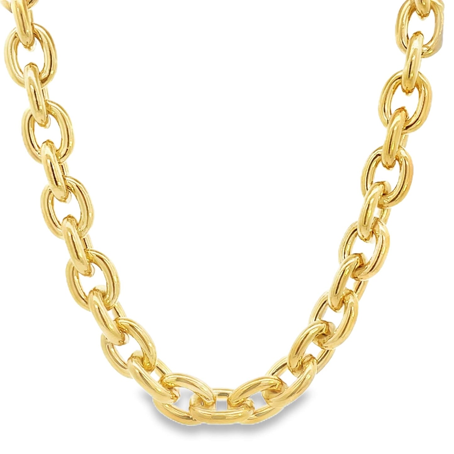 Thick 11mm Oval Rolo Bracelet