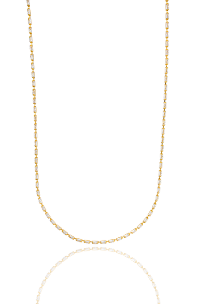 CZ Baguette Link Bracelet