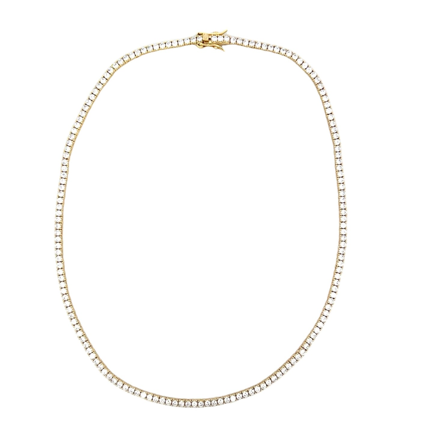 2mm Tennis Basket CZ Bracelet
