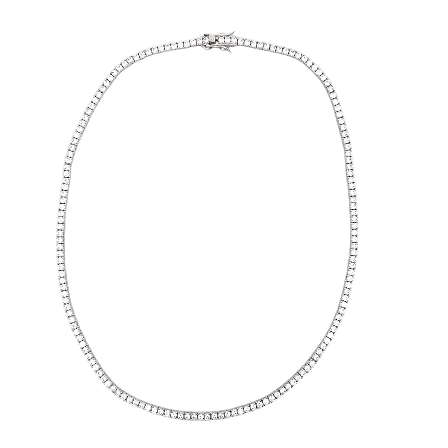 2mm Tennis Basket CZ Bracelet