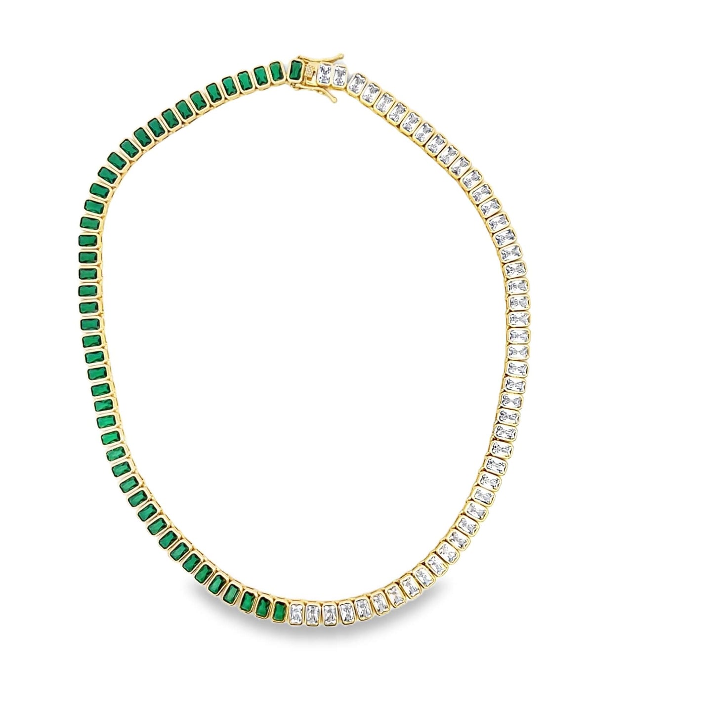 6mm Two-tone Colorful/Clear CZ Tennis Bracelet