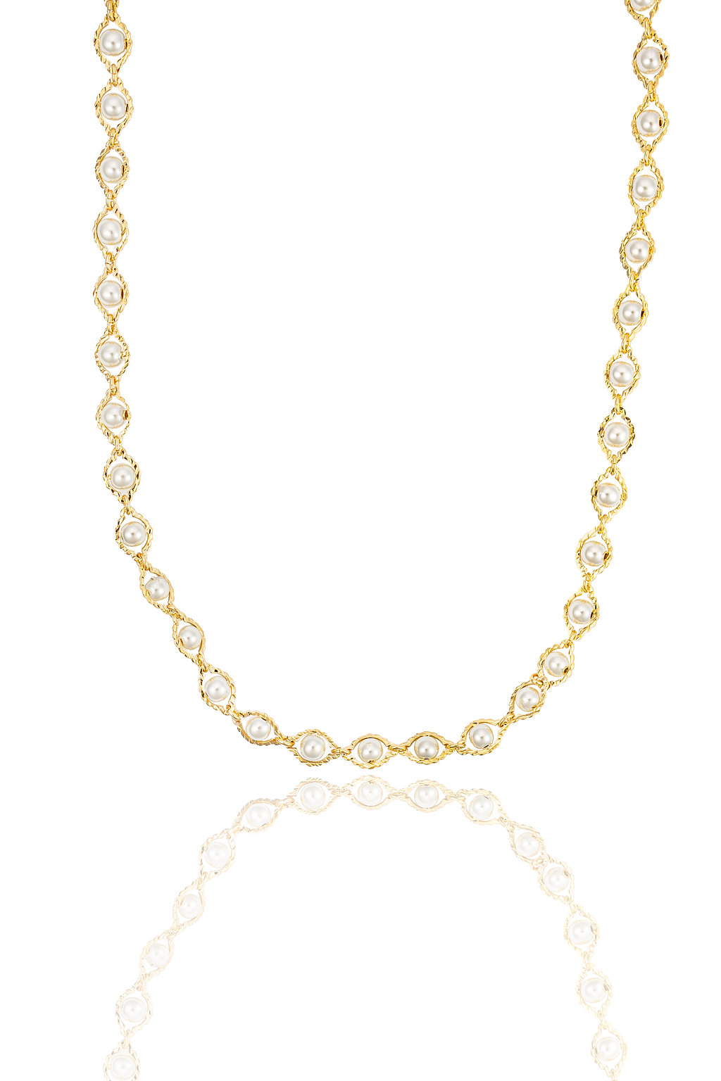 18K Gold Filled Pearl Bracelet