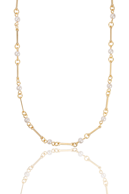 Pearl Bar Chain Bracelet