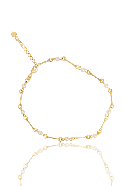 Pearl Bar Chain Bracelet