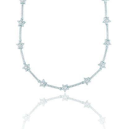 Star Bracelet With CZ Cubic Zirconia Stones