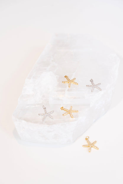 CZ Pave Starfish Pendant
