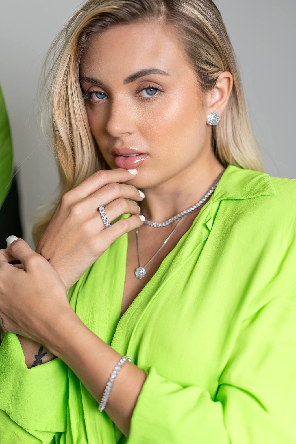 Oval Cut CZ Paved Ring