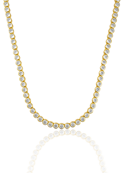 5mm Round Bezel CZ Tennis Bracelet