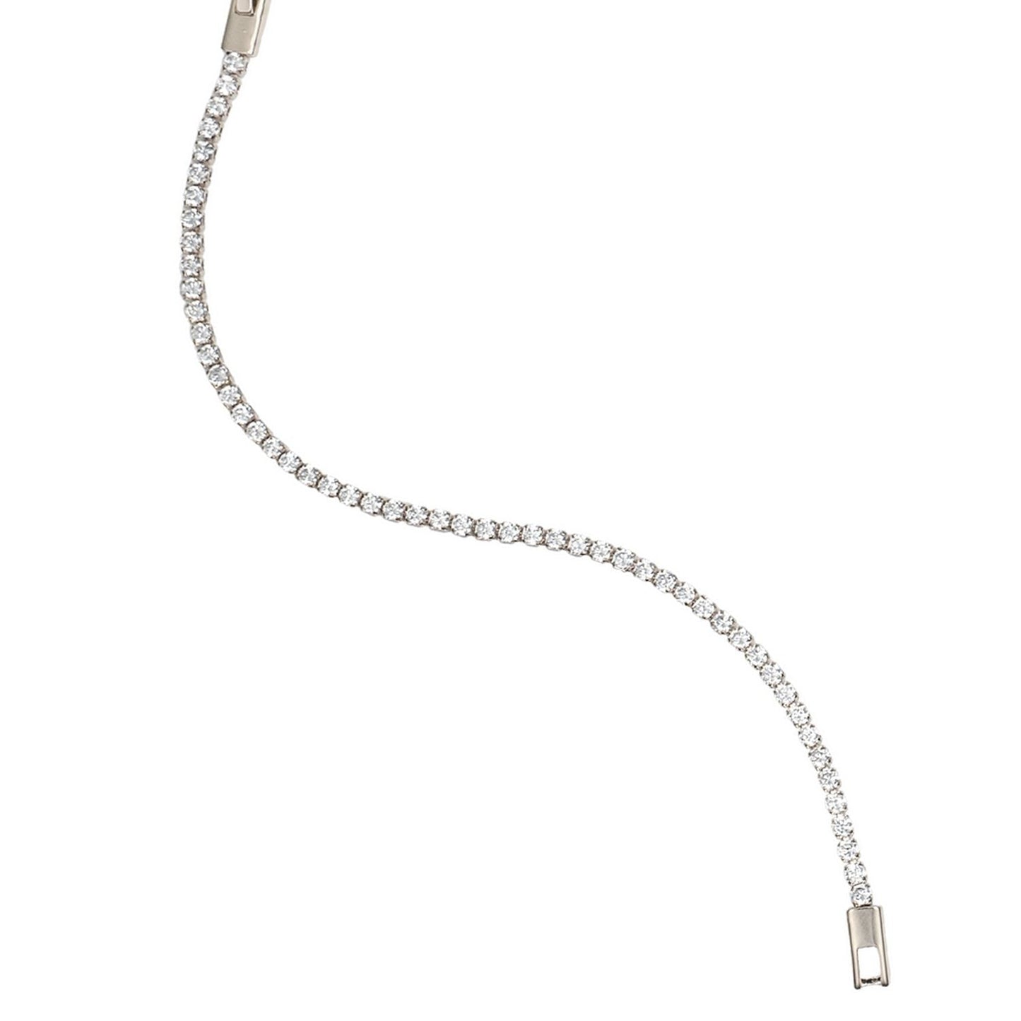 Diamond Tennis Bracelet / Necklace with Cubic Zirconia Stones (H94)