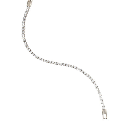 Diamond Tennis Bracelet / Necklace with Cubic Zirconia Stones (H94)