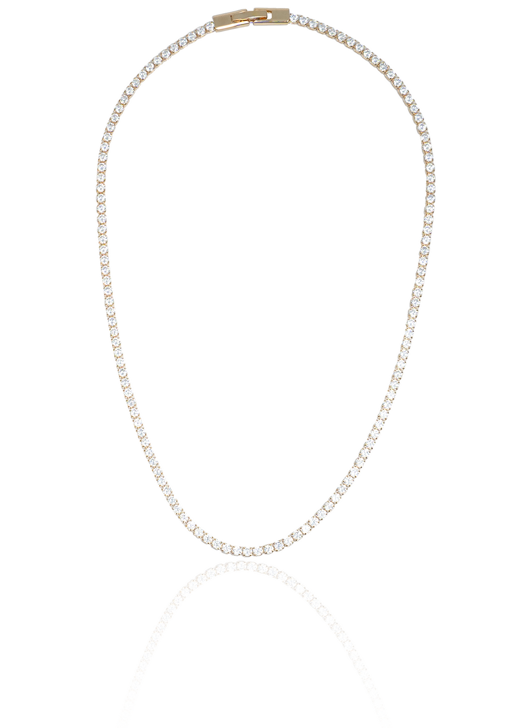 Diamond Tennis Bracelet / Necklace with Cubic Zirconia Stones (H94)