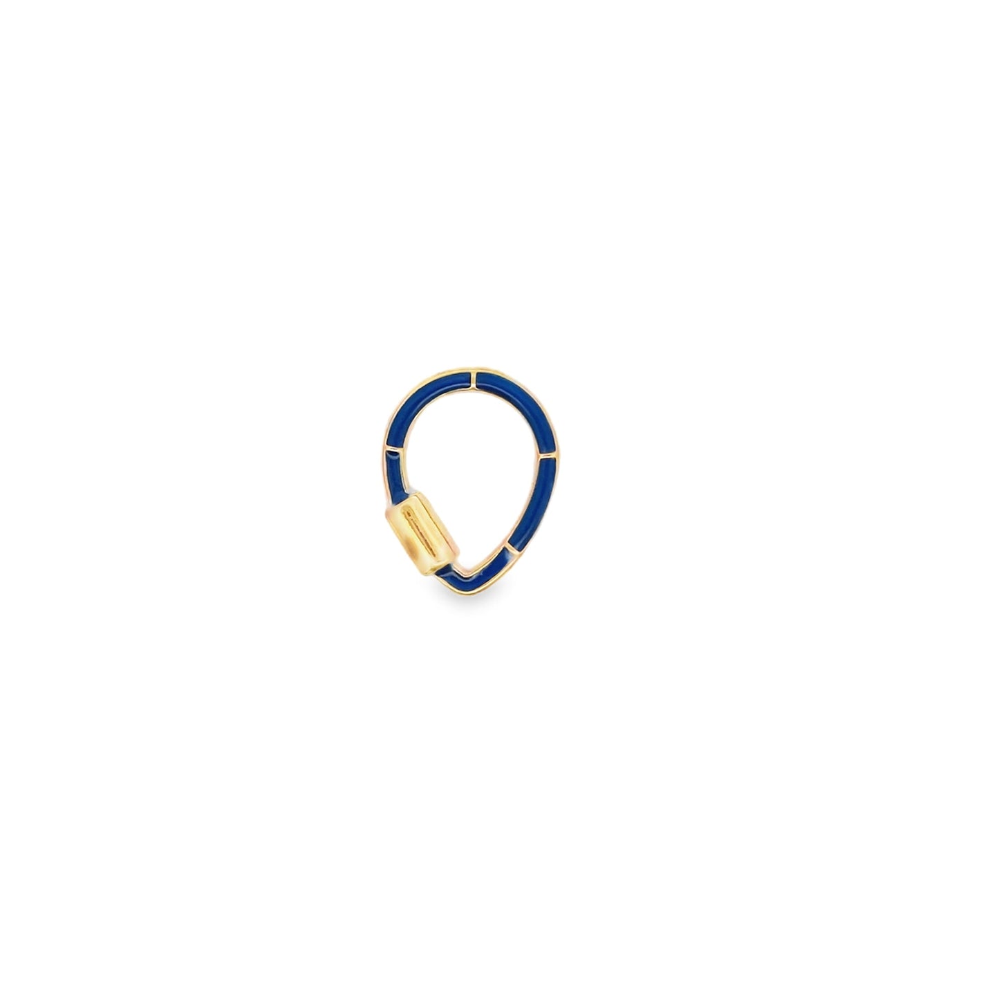 Multicolor Enamel Spherical Carabiner Pendant