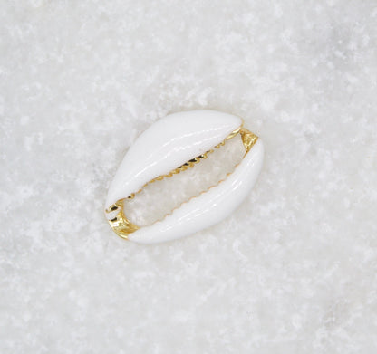 18K Gold Filled Colorful Enamel Puka Shell Pendant