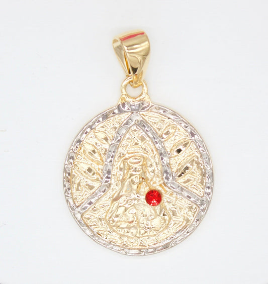 18K Gold Filled Santa Barbara Medallion Pendant