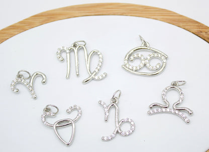 Dainty Astrology Zodiac Signs Pendant Charms