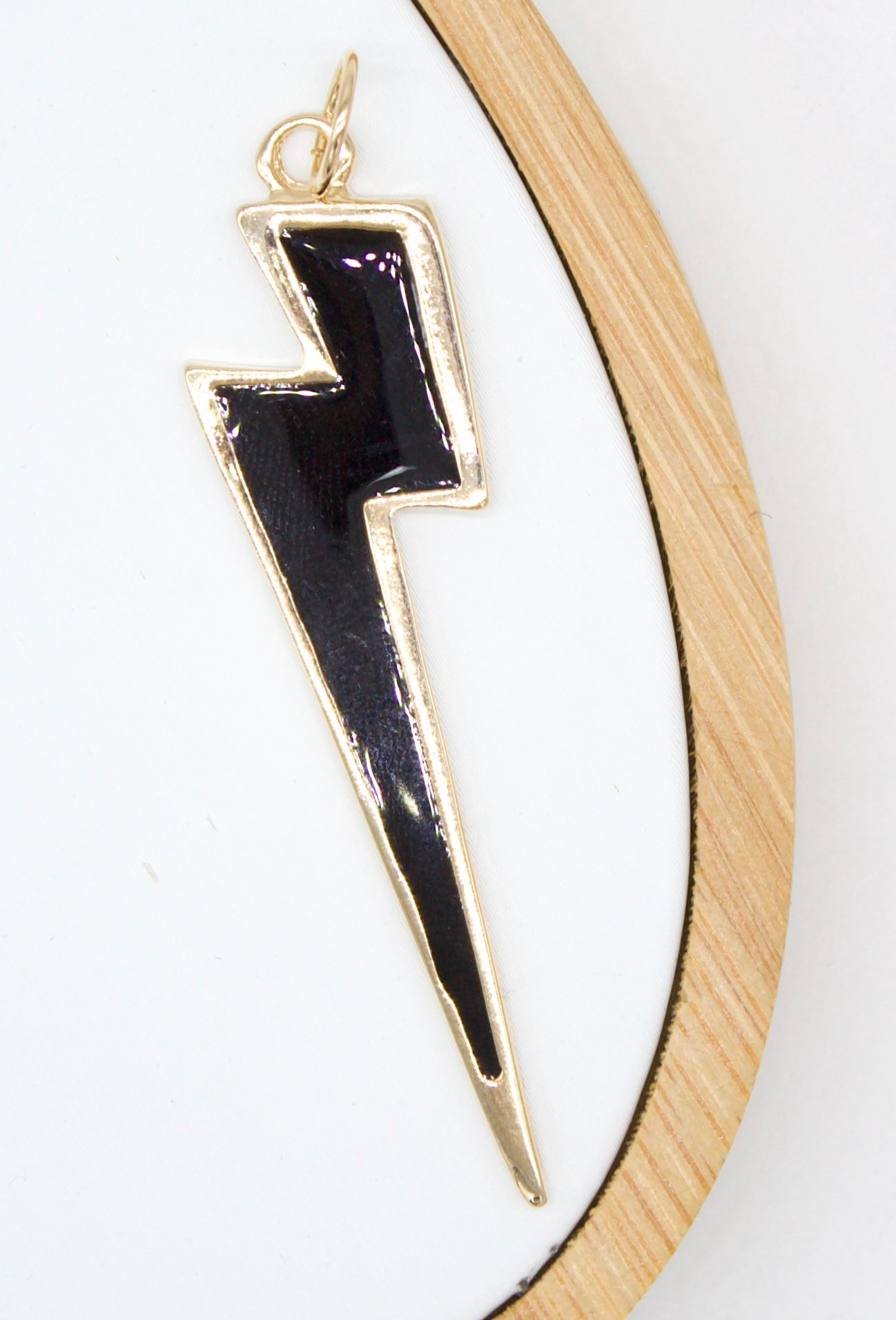 18K Gold Filled Colorful Enamel Lightning Thunder Bolt Pendant