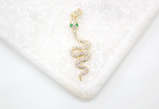 18K Gold Filled Snake Charm