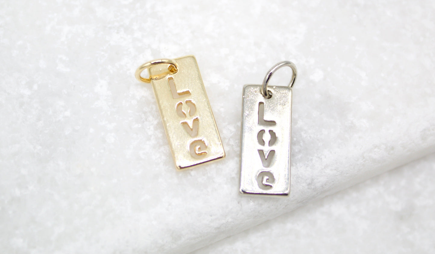 18K Gold Filled Dainty Love Gold Pill Bar