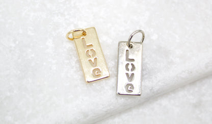 18K Gold Filled Dainty Love Gold Pill Bar