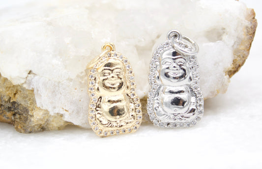 18K Golf Filled Buddha Charm