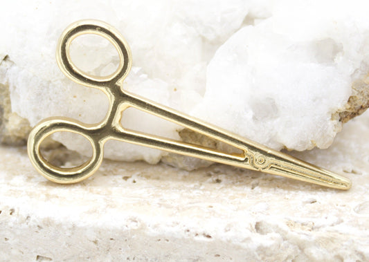 18K Gold Filled Scissors Pendant