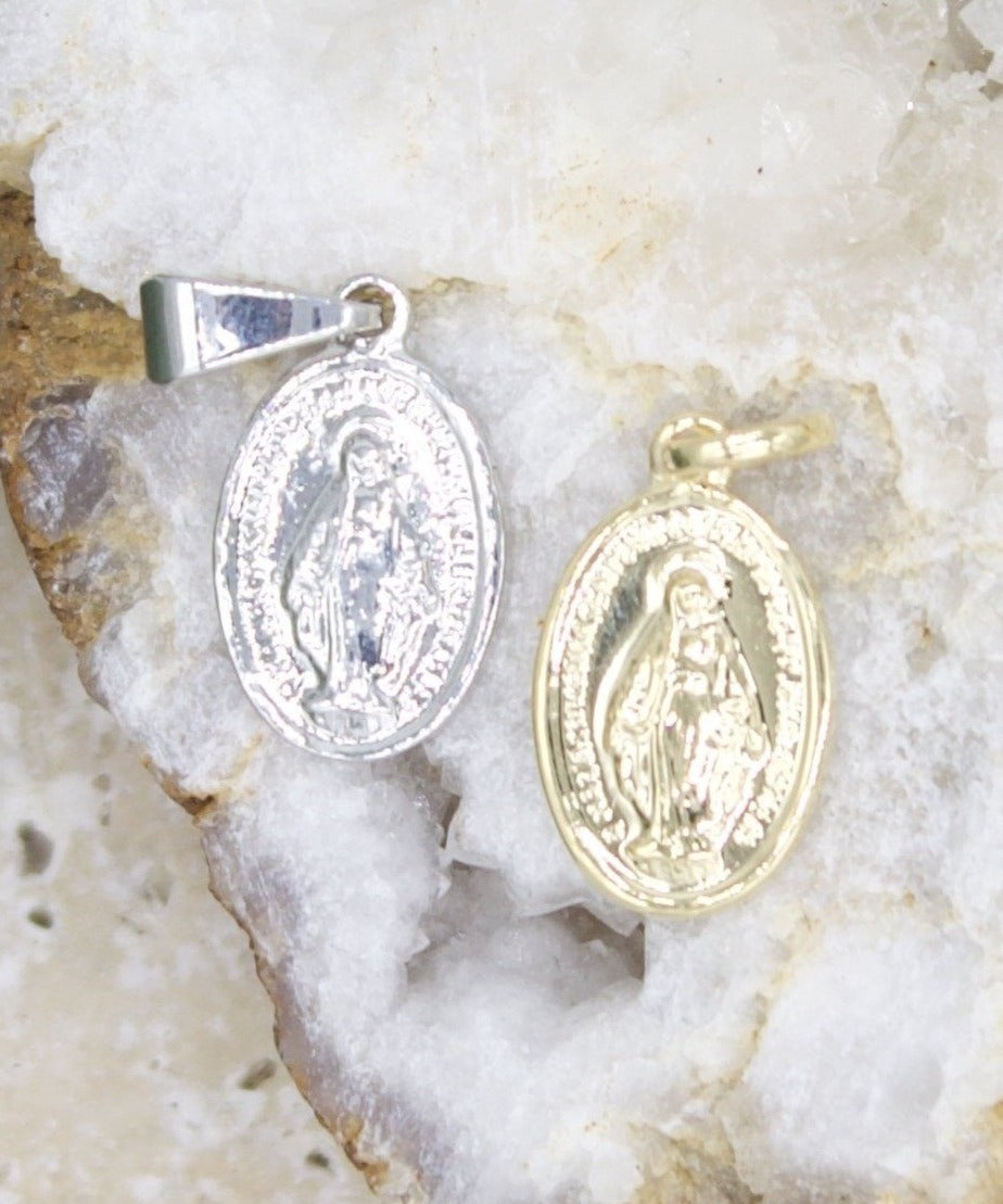 Tiny Gold Filled Miraculous Medal Pendant