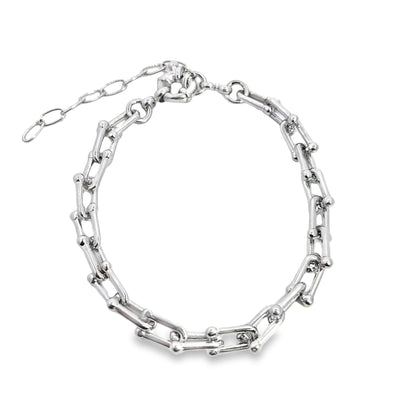 5mm Bead Link Chain Bracelet (I50A)
