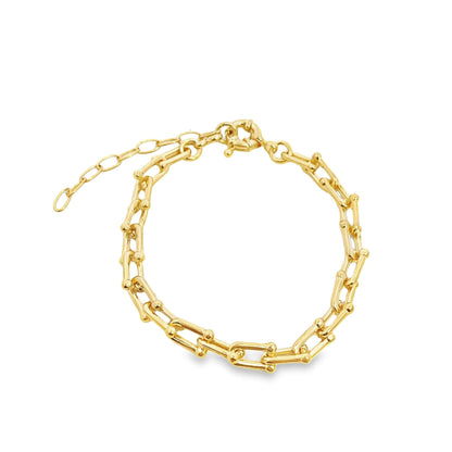 5mm Bead Link Chain Bracelet (I50A)