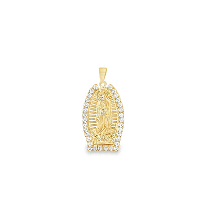 CZ Stone Virgin Mary Pendant
