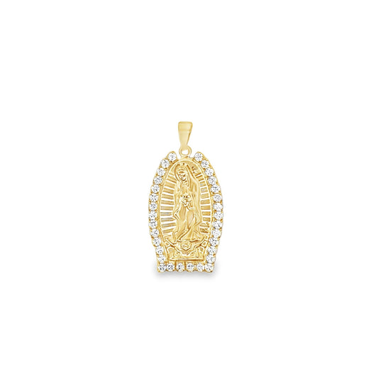 CZ Stone Virgin Mary Pendant