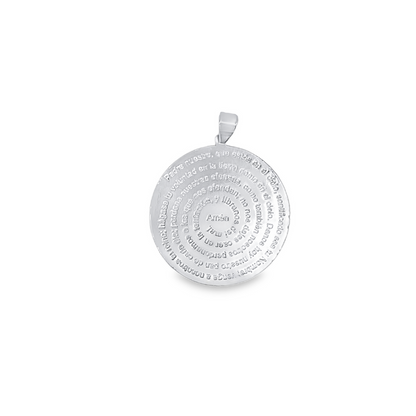 Filled Prayer Pendant, Religious jewelry, Catholic Jewelry