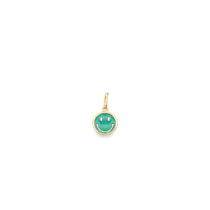 Enamel Happy Smile Face Charm Pendant