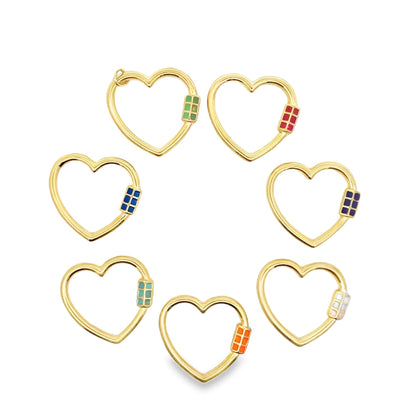 Heart Shaped Carabiner Lock Pendant