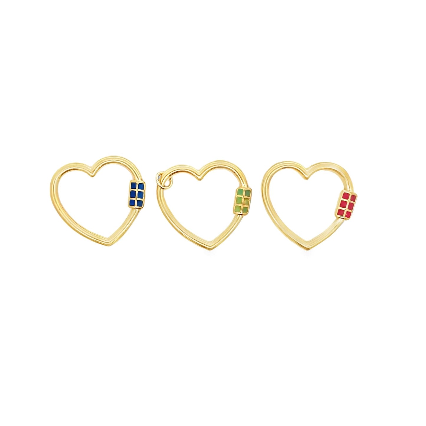 Heart Shaped Carabiner Lock Pendant