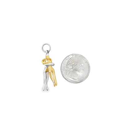 18K Gold Filled Partners Soul Mates Pendant
